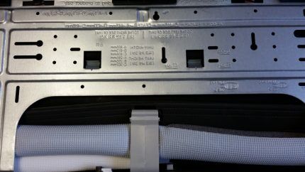 Rear panel of the indoor unit LG P07EP