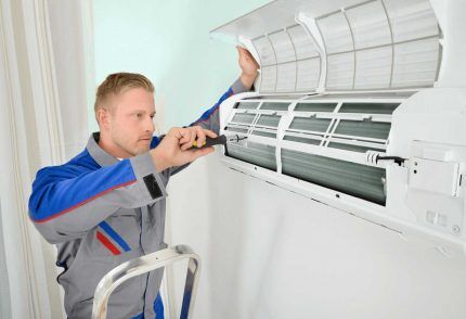 LG air conditioner installation