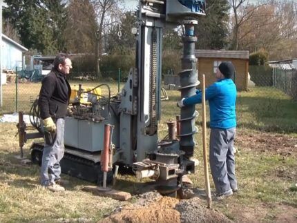 Auger drilling