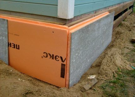 Penoplex Facade for finishing the basement floor