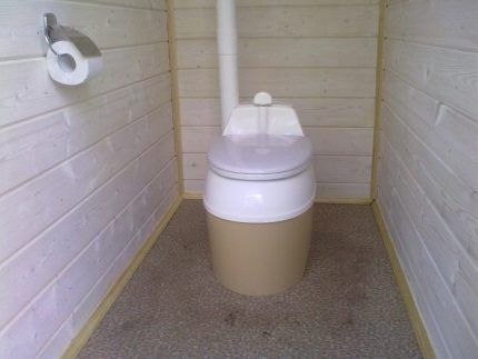 Dry toilet in the country