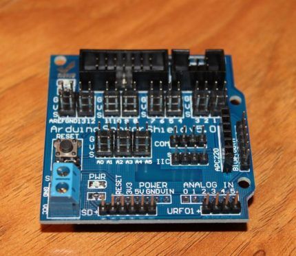 Sensor Shield til Arduino board