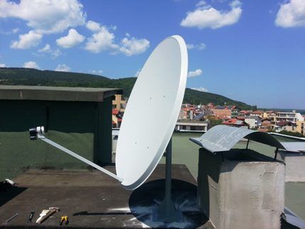 Clima favorável para ajuste de antena