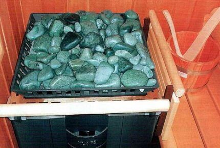 Shape of stones for the stove