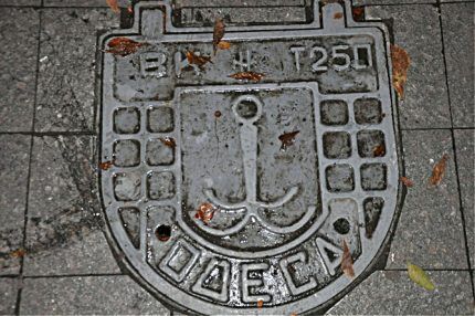Originally shaped sewer hatch