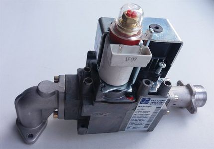 Gas supply valve for baxi