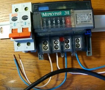 Assembling an electric meter on a table