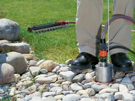 Installation d'une pompe submersible