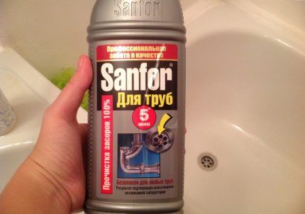 Sanfor pipe cleaning gel