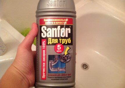 Gel nettoyant pour canalisations Sanfor