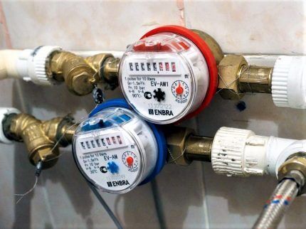 Hot and cold water meters