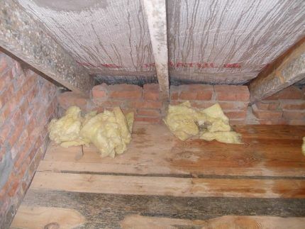 Condensation on wooden rafters