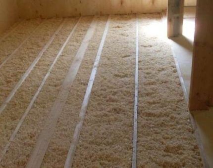 Sawdust as insulation