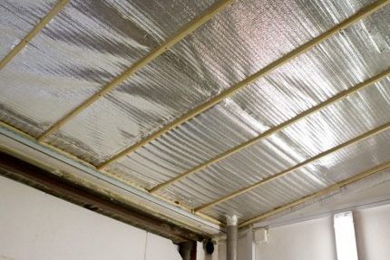 Penofol ceiling insulation
