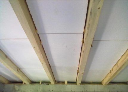 Insulation with foam plastic and EPS