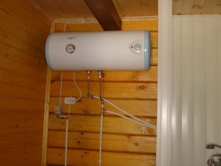 Small electric water heater for a summer residence