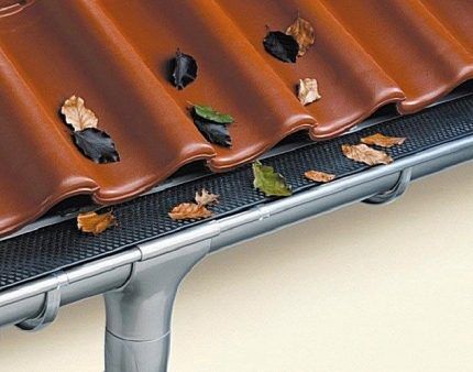 Gutter protection mesh