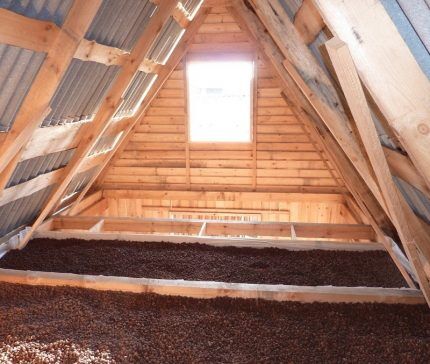 Insulation of attic floors