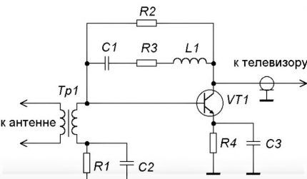 Circuit amplificator antenă