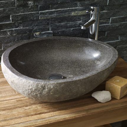 Mini-sink made of natural stone