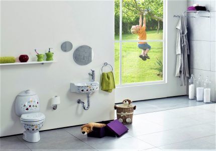 Toilette per bambini all'interno