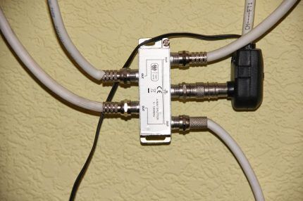 TV cable splitter