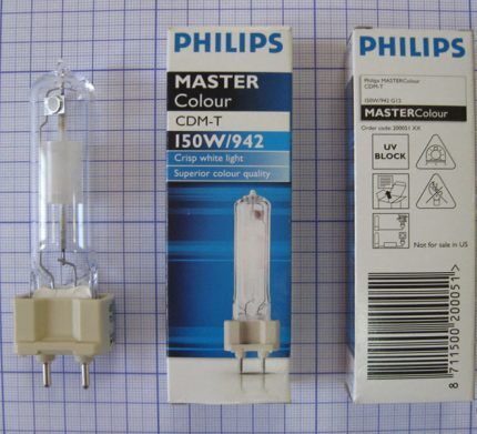 Lamps with g12 socket