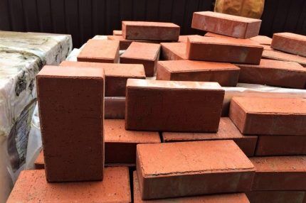 Selected brick for Russian stove
