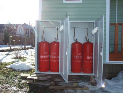 Using cylinders in a non-gas-free home
