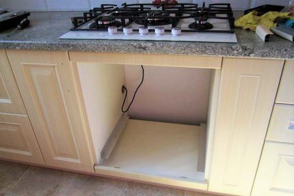 Niche ng gas oven