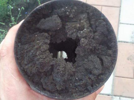 Clogged chimney pipe