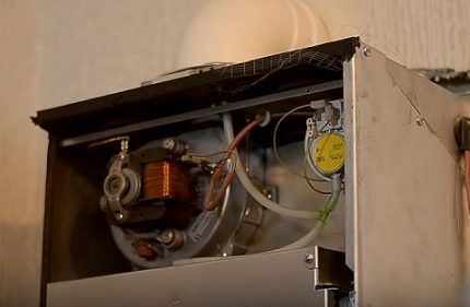 Ventilatore e pressostato per caldaia a gas