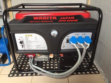 Gasoline generator for gas boiler