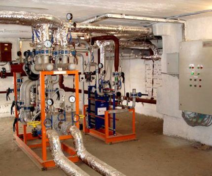 Autonomous gas boiler room equipment 