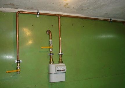 Household gas meter