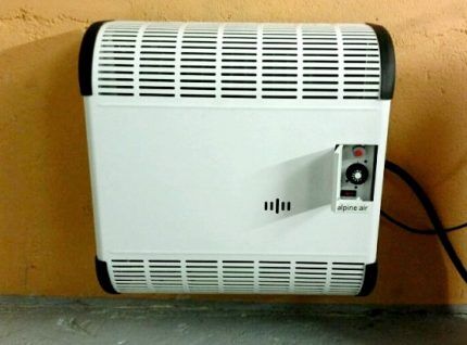 Wall-mounted gas convector