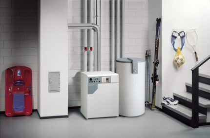 Floor standing gas boiler