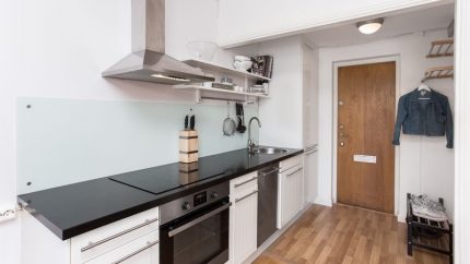 kitchen in the hallway