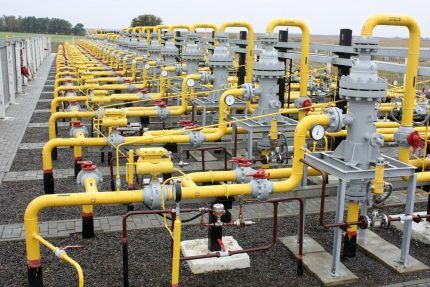 Main gas supply system