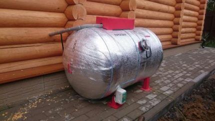 Insulation of ground gas tank