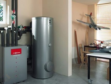 Indirect water heating boiler
