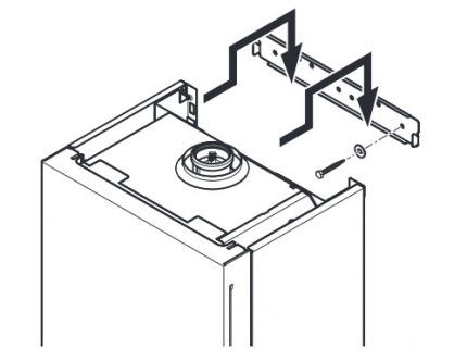 Het ophangen van een gasboiler