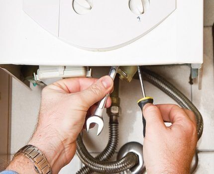 The gas water heater must be connected by a qualified specialist