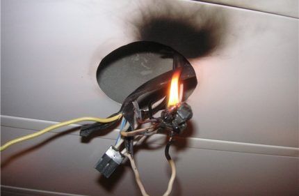 Wiring fire