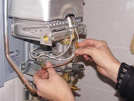 Dismantling the geyser thermocouple