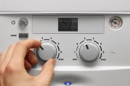 Setting up a gas boiler 
