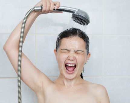 Koude en warme douche