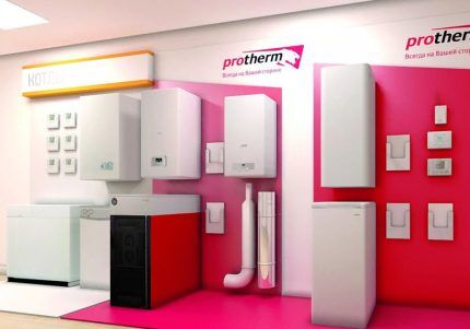 Exhibition hall of Proterm boilers