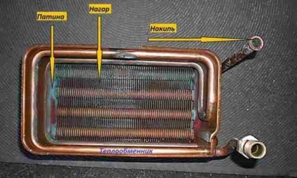 Scambiatore di calore sporco