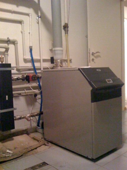 Modern high-tech gas boiler